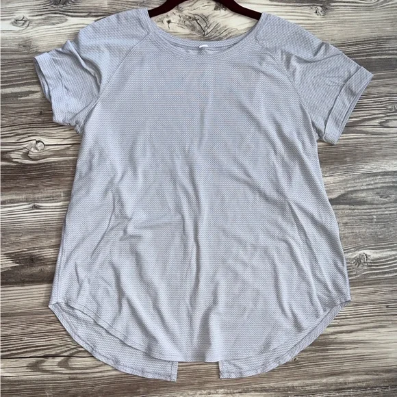 Lululemon Open Up Tie Back Tee Heathered Lavender Grey / Lavender Grey - Picture 6 of 9